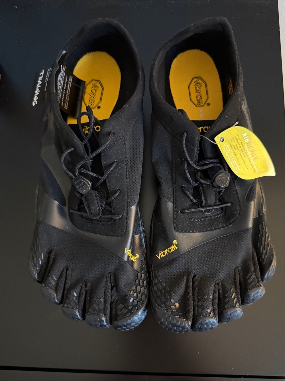 Men’s Vibram KSO EVO Black FiveFinger Shoes Brand New